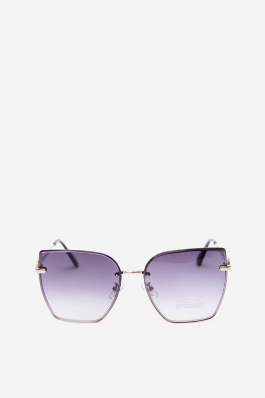 Rimless cat-eye sunglasses with UV 400 filter dark blue