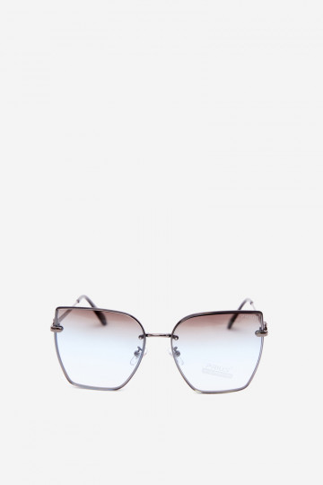 Rimless cat-eye sunglasses with UV 400 filter blue 2