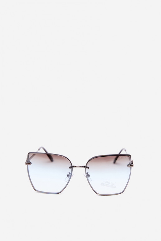 Rimless cat-eye sunglasses with UV 400 filter blue