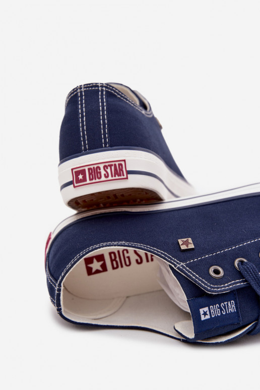Dark blue men's casual shoes Big Star DD174503