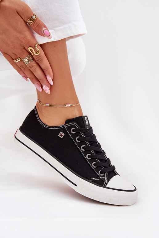 Czarne buty casual Big Star DD274A236