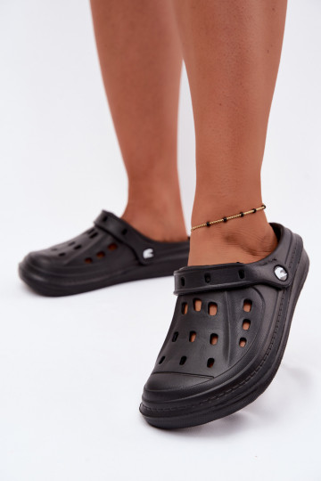 Black women's lightweight clogs Cobble 2