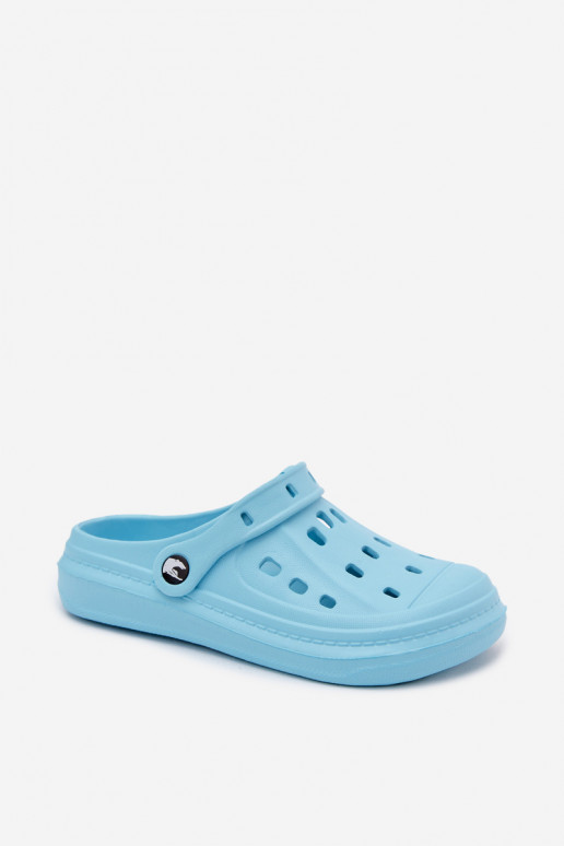Turquoise women's lightweight clogs Cobble