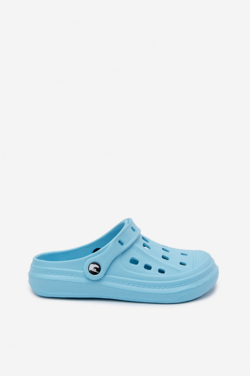 Turquoise women's lightweight clogs Cobble