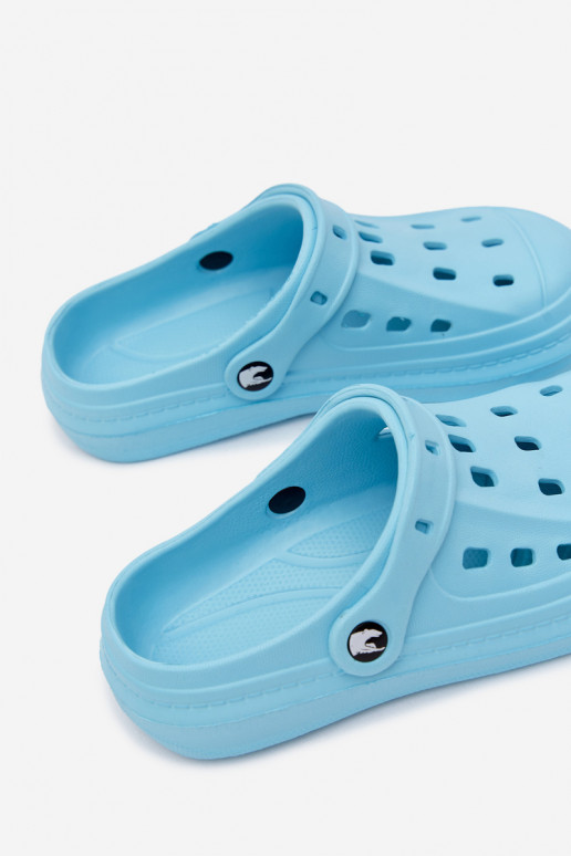 Turquoise women's lightweight clogs Cobble