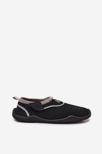 Black women's shoes with sticky fastenings PROINATER PRO-26-48-114L 2