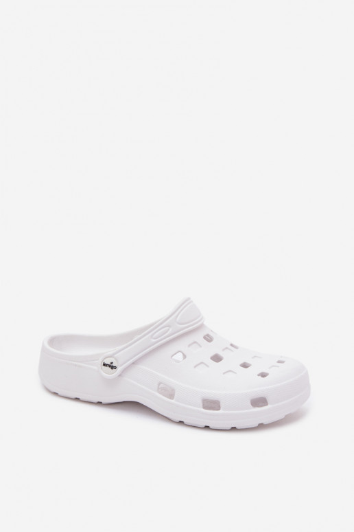 White women's lightweight clogs LEMIGO 806