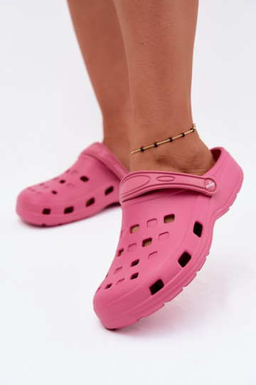 Dark pink women's lightweight clogs LEMIGO 806