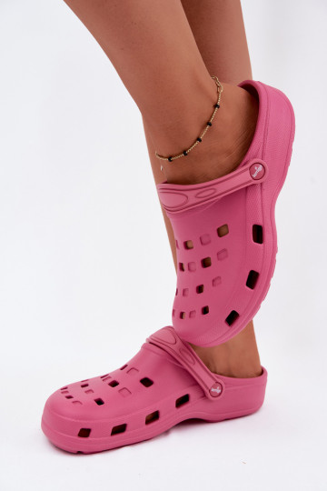 Dark pink women's lightweight clogs LEMIGO 806 2