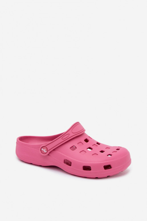 Dark pink women's lightweight clogs LEMIGO 806