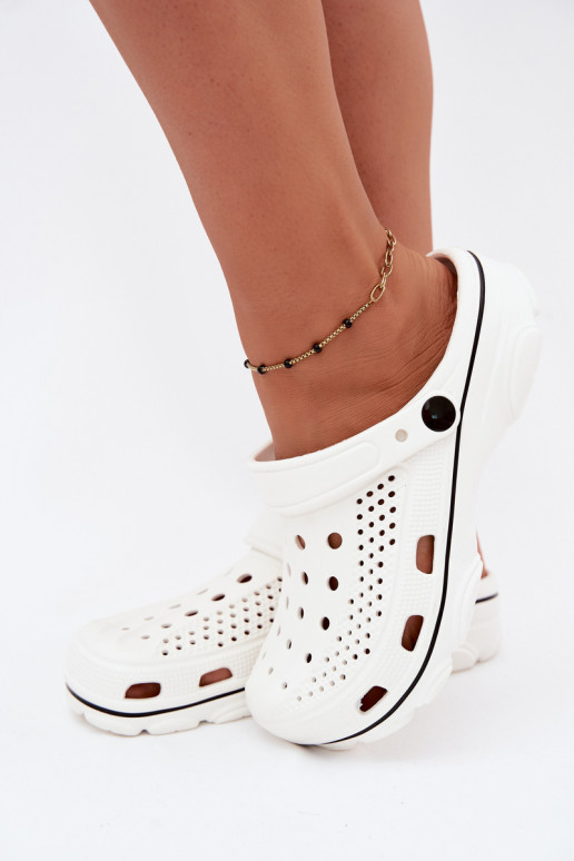 White lightweight clogs Merritt