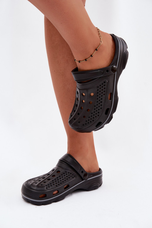 Black lightweight clogs Merritt