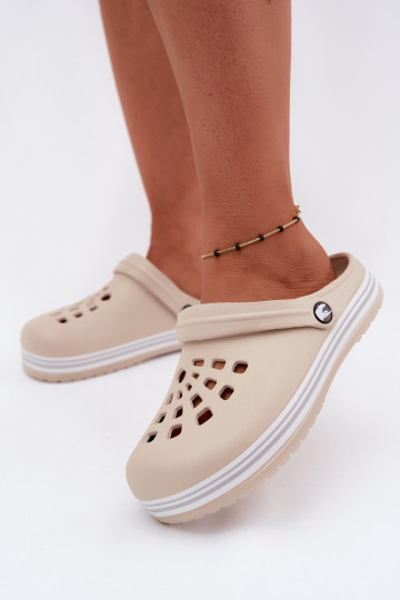 Women's lightweight sand-colored slippers Ashby 2