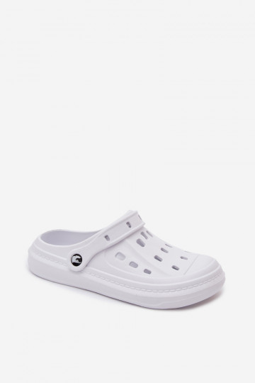 Men's lightweight white slippers Route
