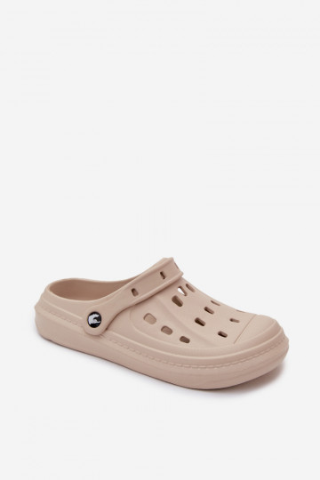 Men's lightweight sand-colored slippers Route