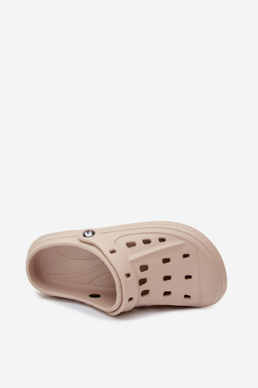 Men's lightweight sand-colored slippers Route