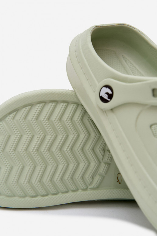 Men's lightweight pastel green slippers Route