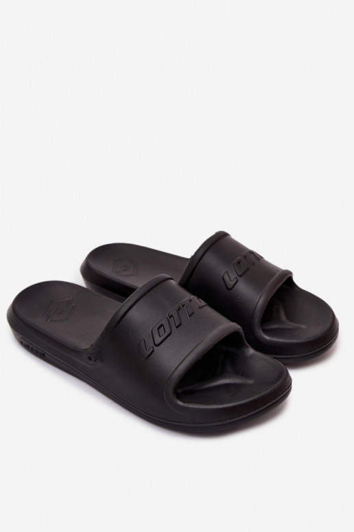 Men's lightweight black slippers Lotto 2400521U SPLISH OC