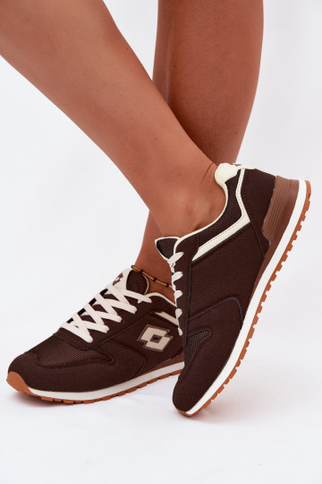Women's chocolate-colored sneakers LOTTO 2401850U EPICAN
