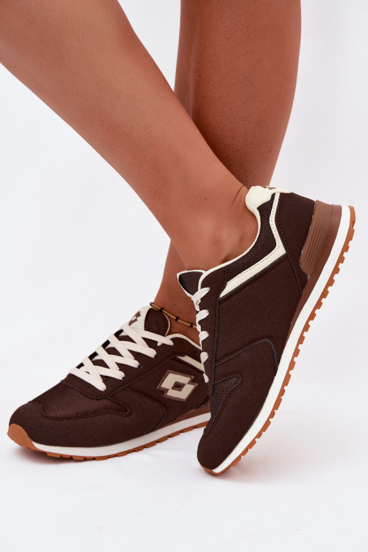 Women's chocolate-colored sneakers LOTTO 2401850U EPICAN