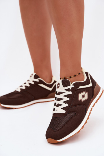 Women's chocolate-colored sneakers LOTTO 2401850U EPICAN 2