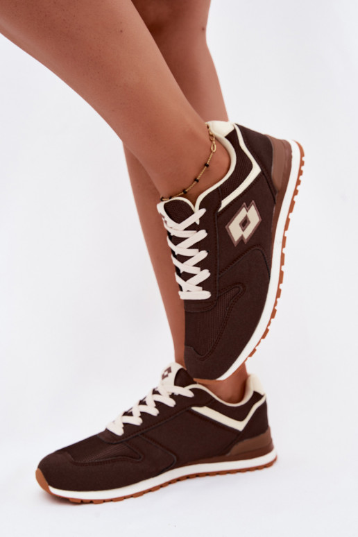 Women's chocolate-colored sneakers LOTTO 2401850U EPICAN