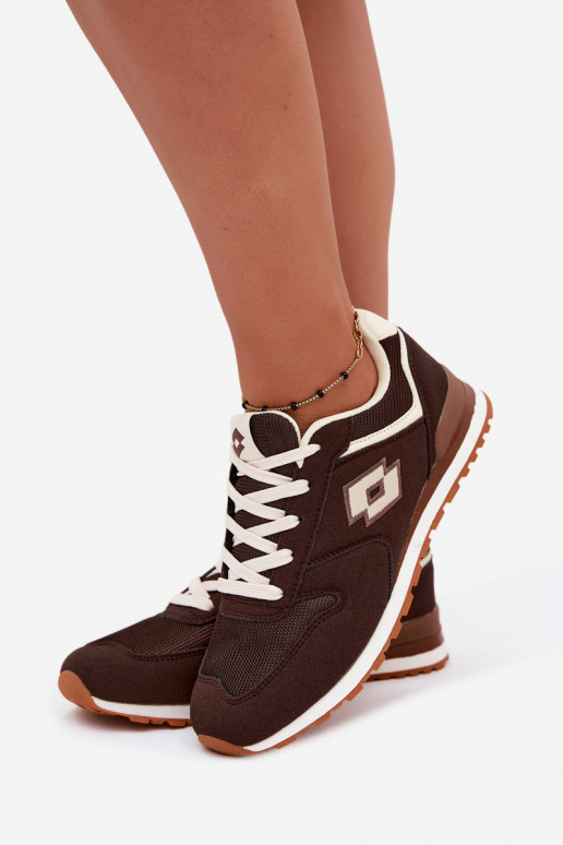 Women's chocolate-colored sneakers LOTTO 2401850U EPICAN