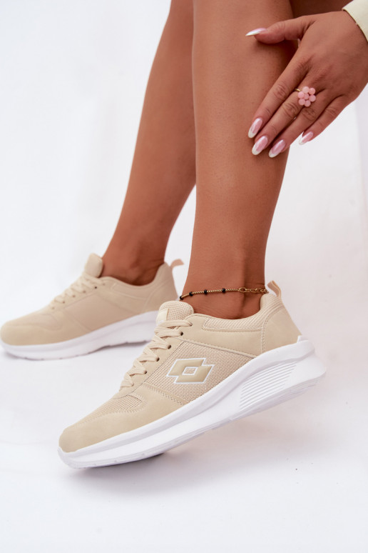 Women's sand-colored sports shoes LOTTO 2401650U SOBRIO