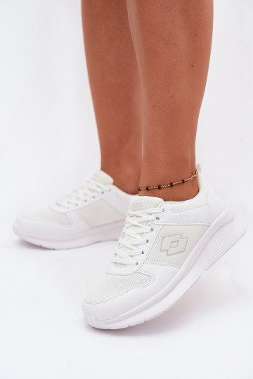 Unisex white sports shoes LOTTO 2401651U SOBRIO OC 2