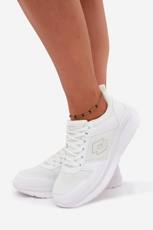 Unisex white sports shoes LOTTO 2401651U SOBRIO OC