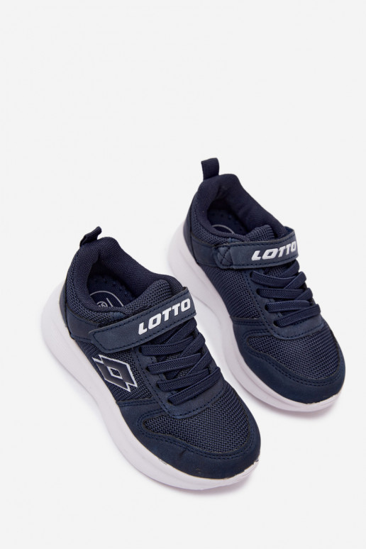 Dziecięce sneakersy na rzepy LOTTO SOBRIO 2601570K ciemnoniebieskie
