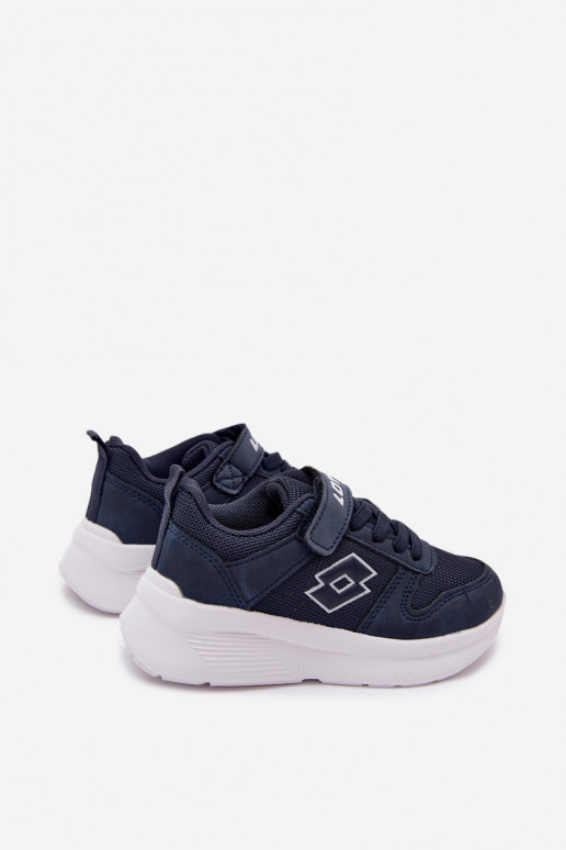 Dziecięce sneakersy na rzepy LOTTO SOBRIO 2601570K ciemnoniebieskie