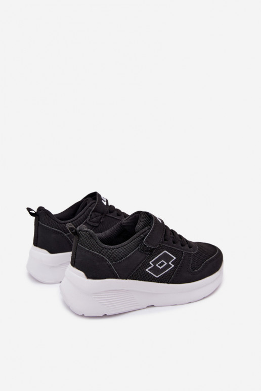 Dziecięce sneakersy na rzepy LOTTO SOBRIO 2601570K czarne