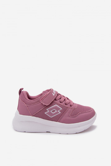 Dziecięce sneakersy na rzepy LOTTO SOBRIO 2601570K różowe 2