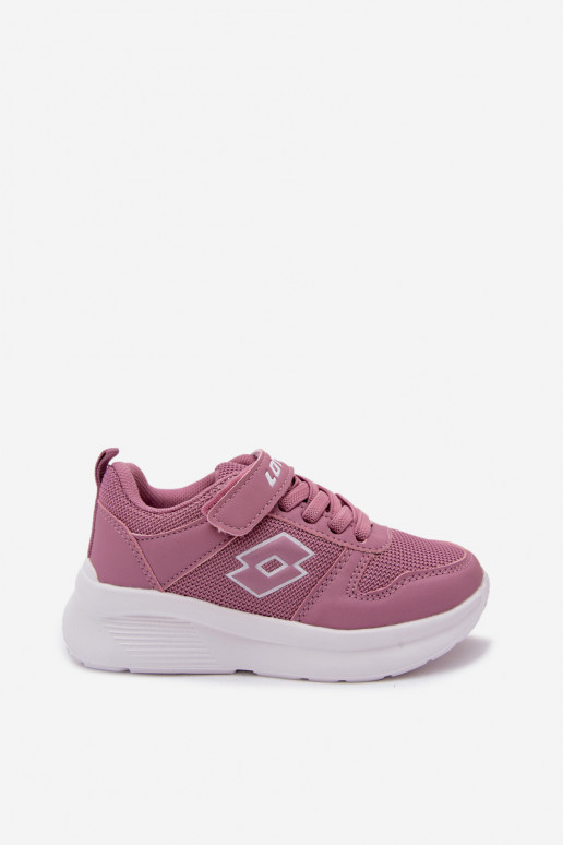 Dziecięce sneakersy na rzepy LOTTO SOBRIO 2601570K różowe