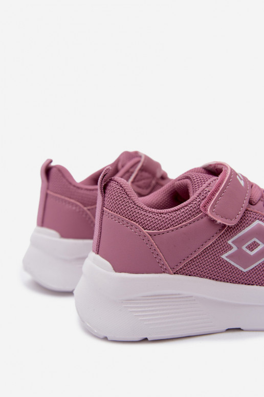 Dziecięce sneakersy na rzepy LOTTO SOBRIO 2601570K różowe