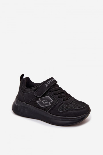 Dziecięce sneakersy na rzepy LOTTO SOBRIO 2601571K czarne