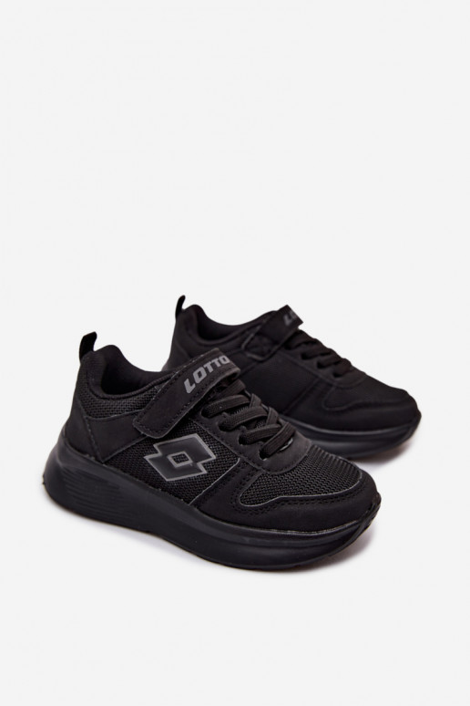 Dziecięce sneakersy na rzepy LOTTO SOBRIO 2601571K czarne