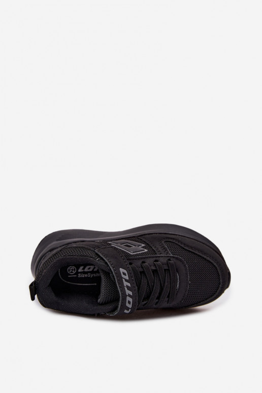 Dziecięce sneakersy na rzepy LOTTO SOBRIO 2601571K czarne