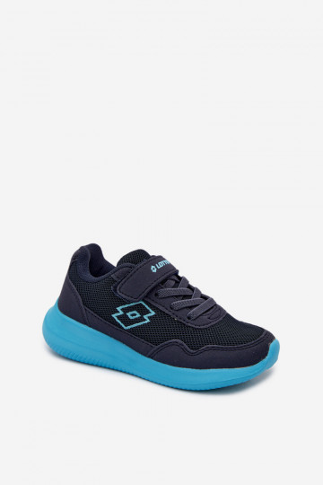 Dziecięce sneakersy na rzepy LOTTO 2600002K CONNEECT ciemnoniebieskie