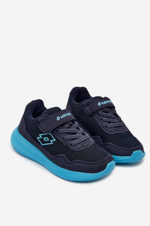 Children's sneakers with Velcro LOTTO 2600002K CONNEECT dark blue