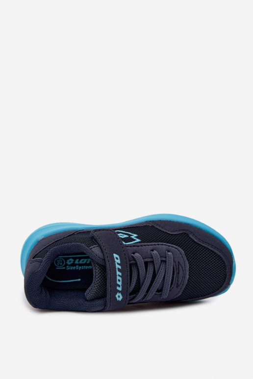 Dziecięce sneakersy na rzepy LOTTO 2600002K CONNEECT ciemnoniebieskie