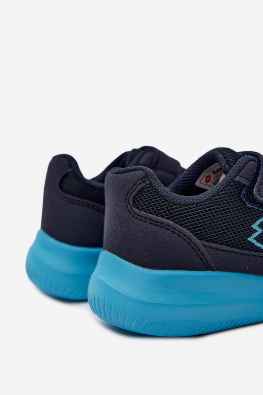 Children's sneakers with Velcro LOTTO 2600002K CONNEECT dark blue