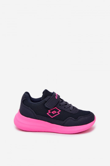 Children's sneakers with Velcro LOTTO 2600002K CONNEECT blue-pink 2