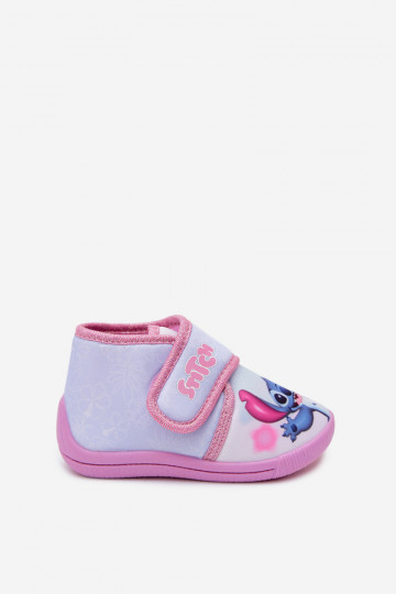 Children's slippers with Velcro STITCH pink 2