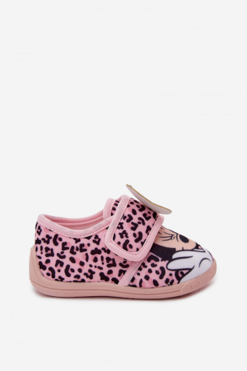 Children's slippers with Velcro MINNIE MOUSE pink 2