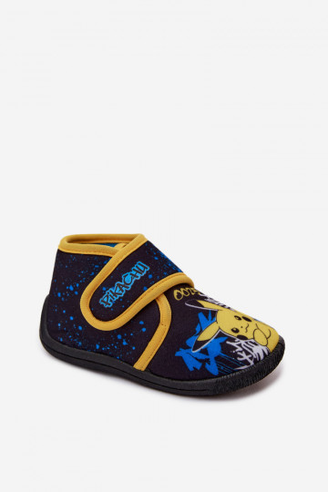 Boys' slippers with Velcro Pikachu yellow