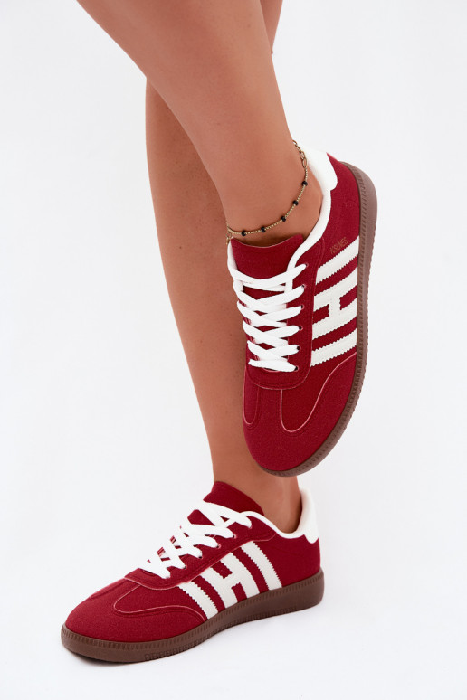 Men's red sneakers with straps Chrissy