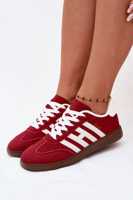 Men's red sneakers with straps Chrissy