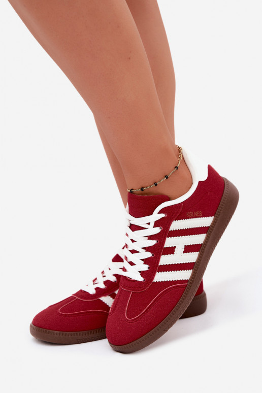 Men's red sneakers with straps Chrissy